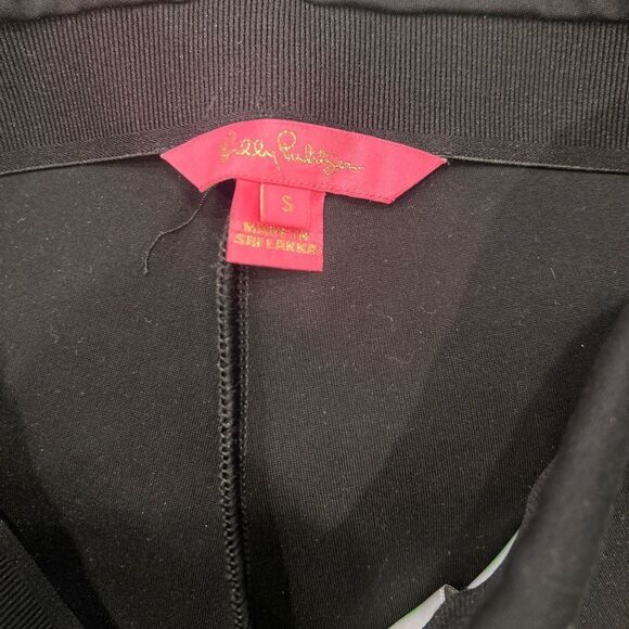 Lilly Pulitzer small ruffle black pants - Picture 6 of 6